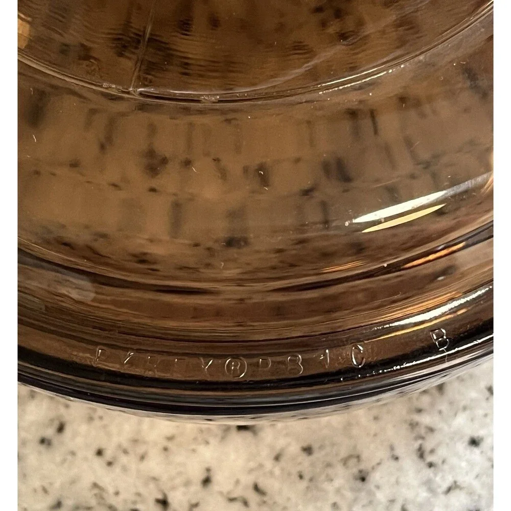 Vintage Corning Visions 0.5L Amber Glass Saucepan Pot Pyrex Lid V-81 USA